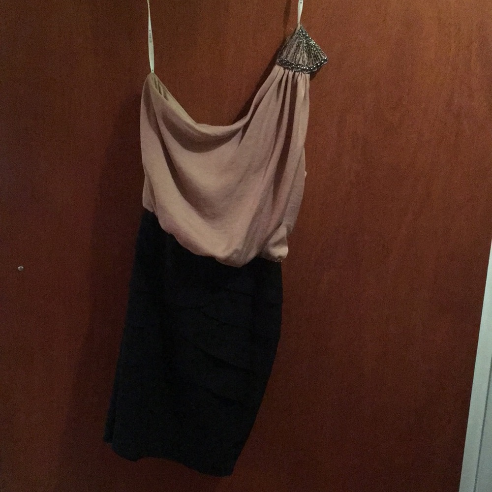 Two-Toned Beaded Cocktail Dress Size 5
